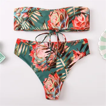 

2020 New Bikinis Women Swimwear Push Up Bikini Set Swimsuit Sexy Off Shoulder Brazilian Biquini Bathing Suit Swim Wear Beachwear