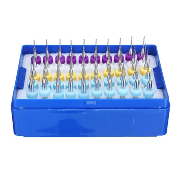 

50pcs Drill Bits Tools Tungsten Carbide Micro Drill Bits Set Engraving Tools for PCB Circuit Board 0.5+0.6+0.7+0.8+0.9mm