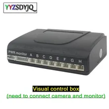 Dual-core Car Parking Sensors 8 Redars Visual control box (need to connect 2 camera and monitor) Parktronic System