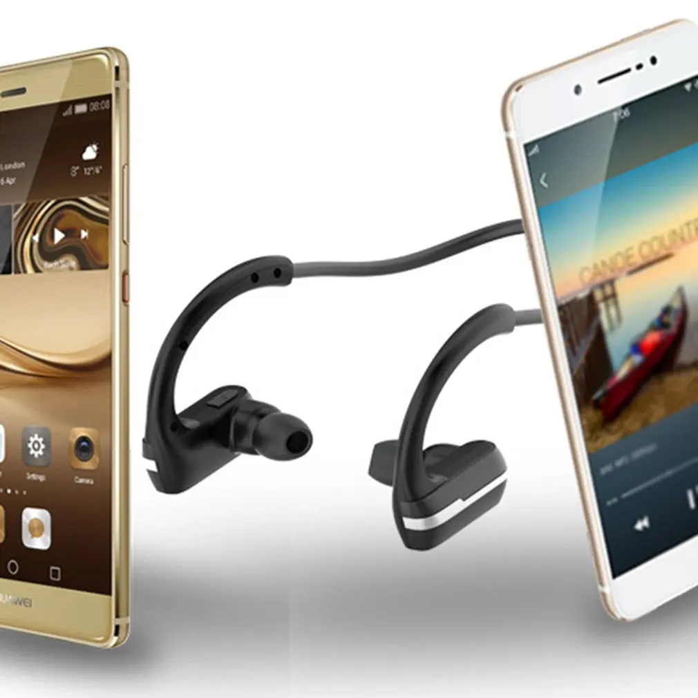 Automatic storage flexible automatic memory retractable cable P9 sports wireless headset outdoor activities
