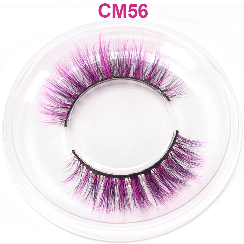 Okaylash 3d 6d False Colored Eyelashes Natural Real Mink Fluffy Style Eye Lash Extension Makeup Cosplay Colorful Eyelash -Outlet Maid Outfit Store H8306c544a817409d9c65a29396b985dfy.jpg