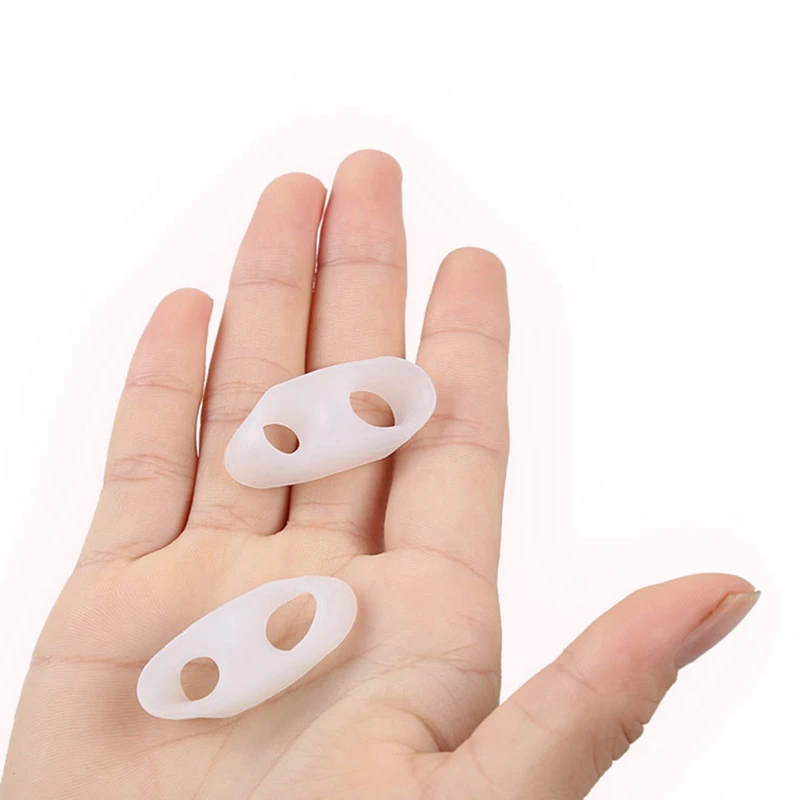 1Pair Pad On The Toe Little Thumb Silicone For Daily Use Toe Bunion Corrector Gel Guard Straightener Finger Toe Separator Foot