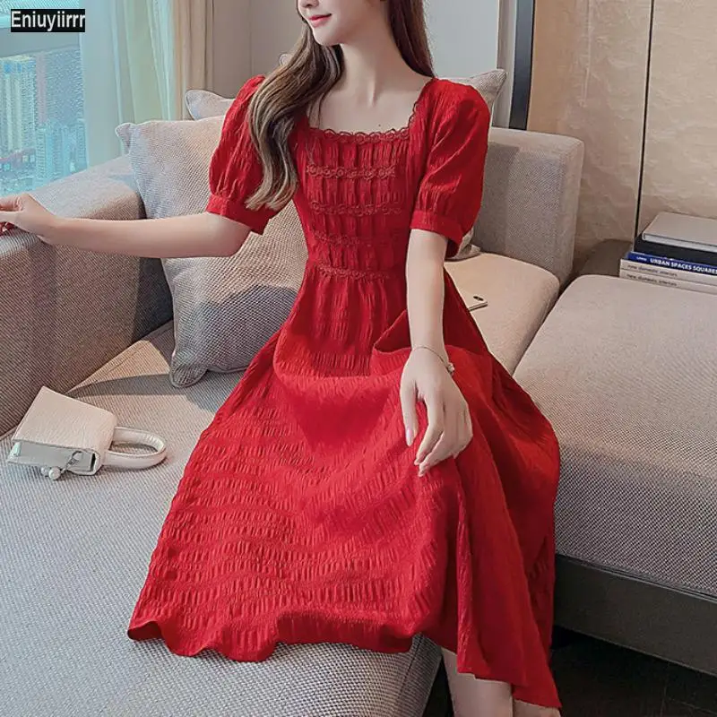 red fringe cocktail dress