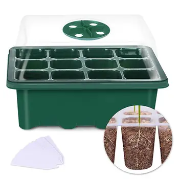 

12 Cells Hole Plant Seeds Grow Box Tray Insert Propagation Seeding Nursery Pot