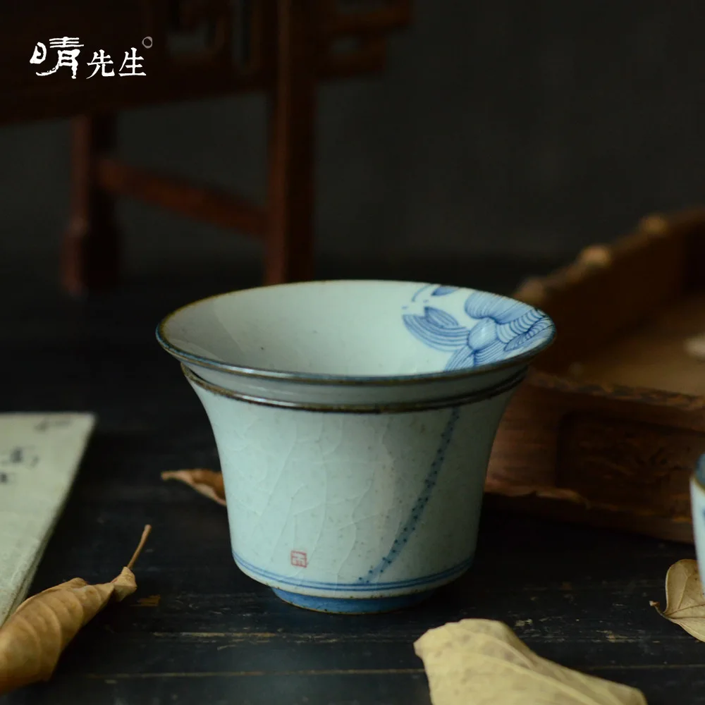 

Blue And White Hand Lotus Tea Ceremony Parts Tea Filter Filter Screen Originality Ceramics Tea Filter Jindezhen