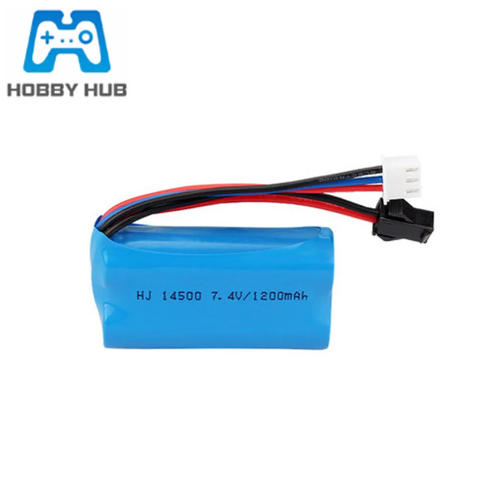 7 4 v 1200mAh 14500 Li-ion батарея для RC игрушки автомобилей Танк робот Электрический
