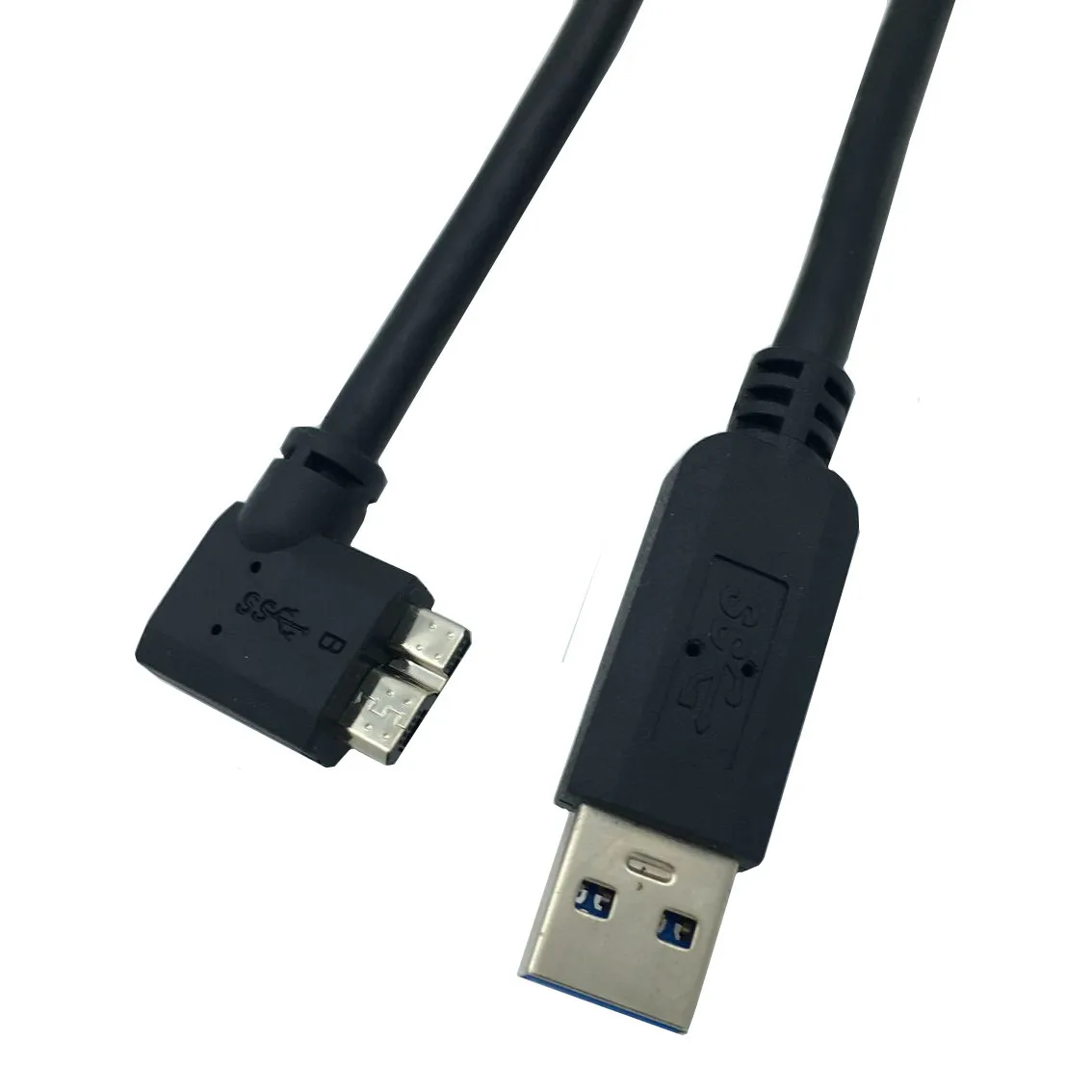 USB 3,0 AM к Micro BM 90 градусов локоть правый изгиб мобильный жесткий диск цифровая камера кабель для передачи данных