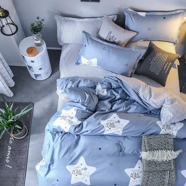 Style 4 Dreampatar Модный Зеленый принт растений 1 шт. пододеяльник 1 шт. простыня 2 шт. наволочка домашний комфорт постельные принадлежности простой текстиль BY208B - Цвет: Style 4