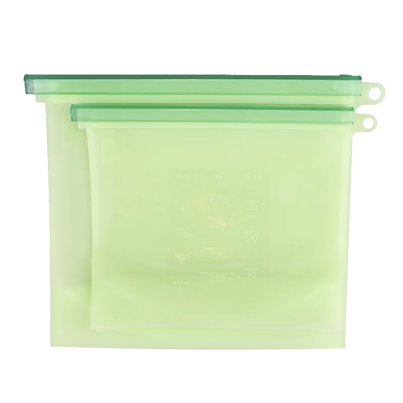 1 шт силиконовый мешок для еды многоразовый герметичный морозильник для фруктов овощей контейнер для хранения мяса кухонная сумка для хранения