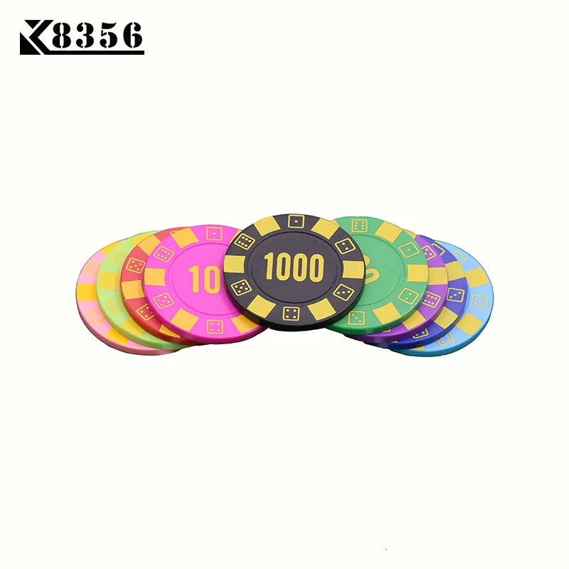 K8356 25 шт./лот 4g ABS игральные кости Техасский Холдем чипы для настольных игр