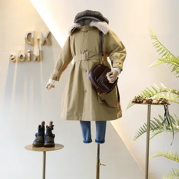 

Mihkalev 2020 Children Winter Clothes Litter Girl Fleece Thicken Wind Coat For Kids Warm Snowsuit пальто для девочки
