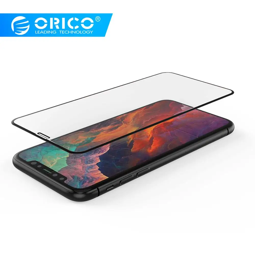  ORICO Schwarz 3D Volle Abdeckung 9H Gehärtetem Glas Screen Protector für iphone 6 7 8 Gebogene Schu