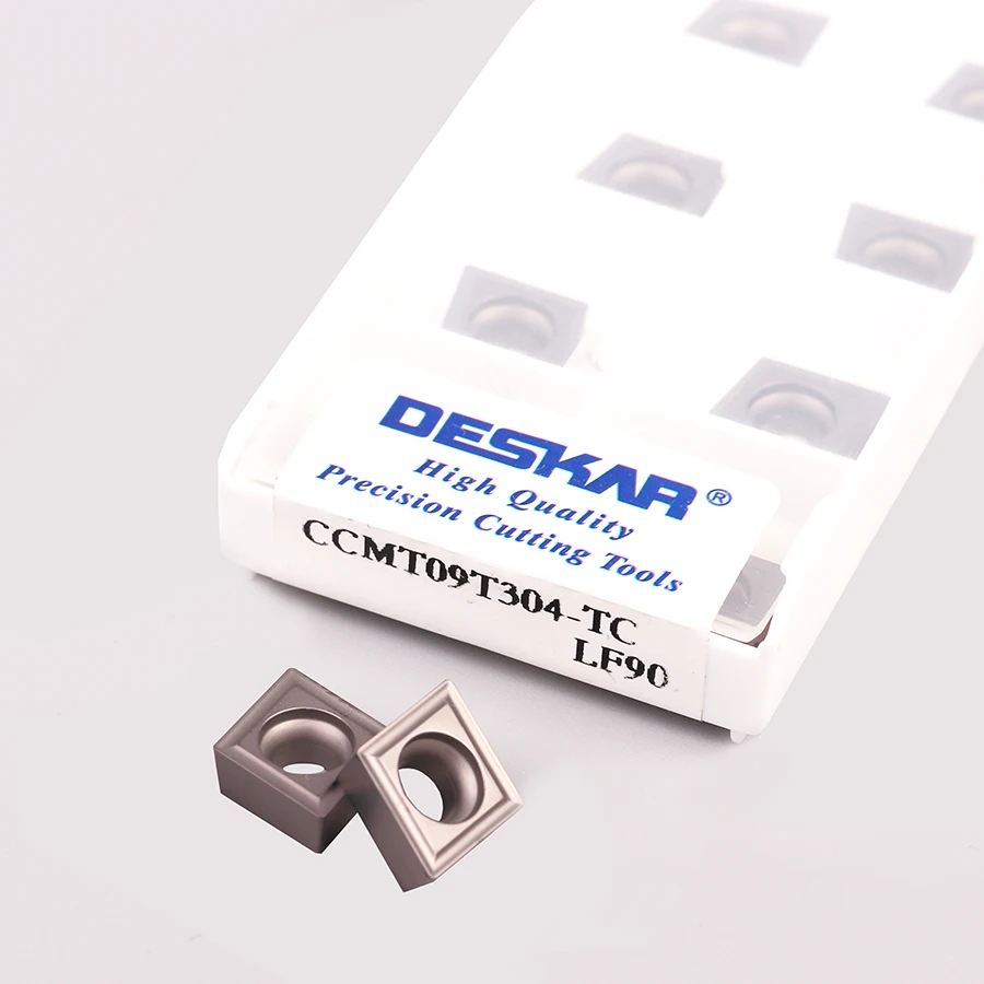 

10PCS CCMT09T304 TC LF90 CCMT09T308 TC LF90 internal turning tool carbide alloy CNC lathe Cermet cutting inserts for steel parts