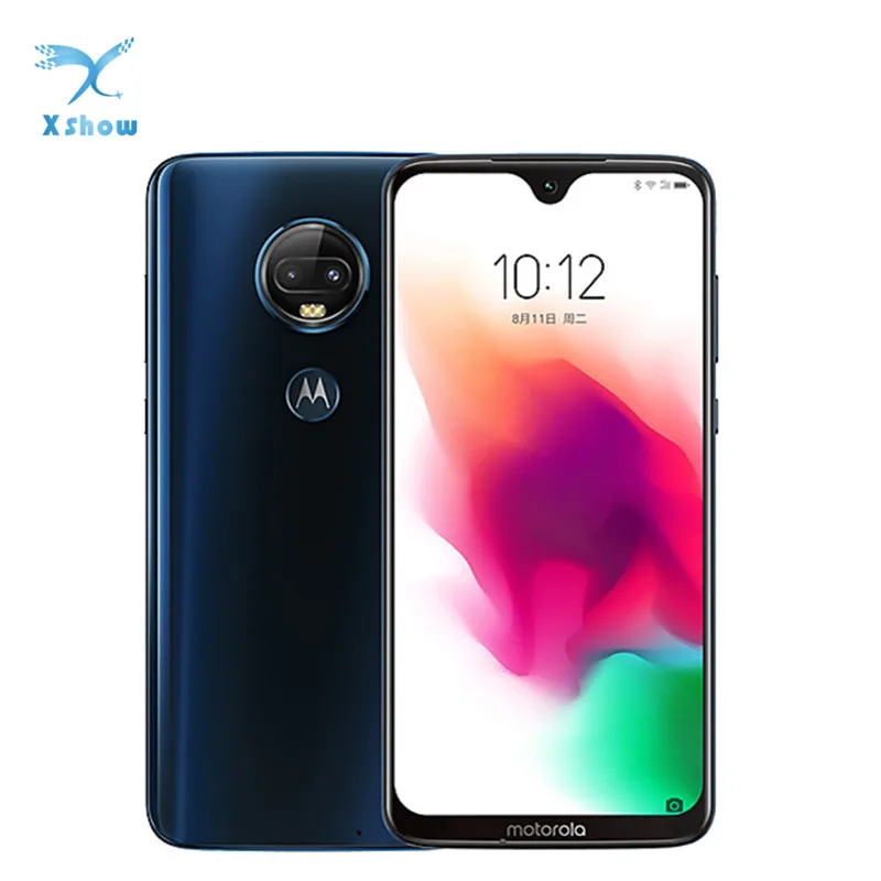 Мобильный телефон motorola moto G7 plus 4 ГБ/6 ГБ 128 6 3 дюймовый экран waterdrop двойная задняя