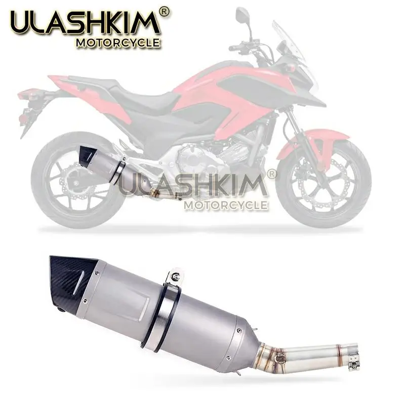 Мотоцикл Полная система глушитель Escape средняя ссылка трубы слипоны для HONDA NC700 NC750