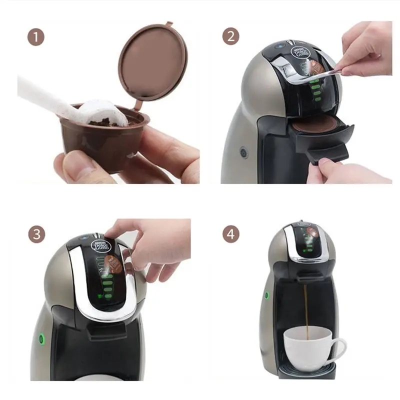 Многоразовые кофейные капсулы OBR многоразовые с фильтром для кофе D olce Gusto чайные