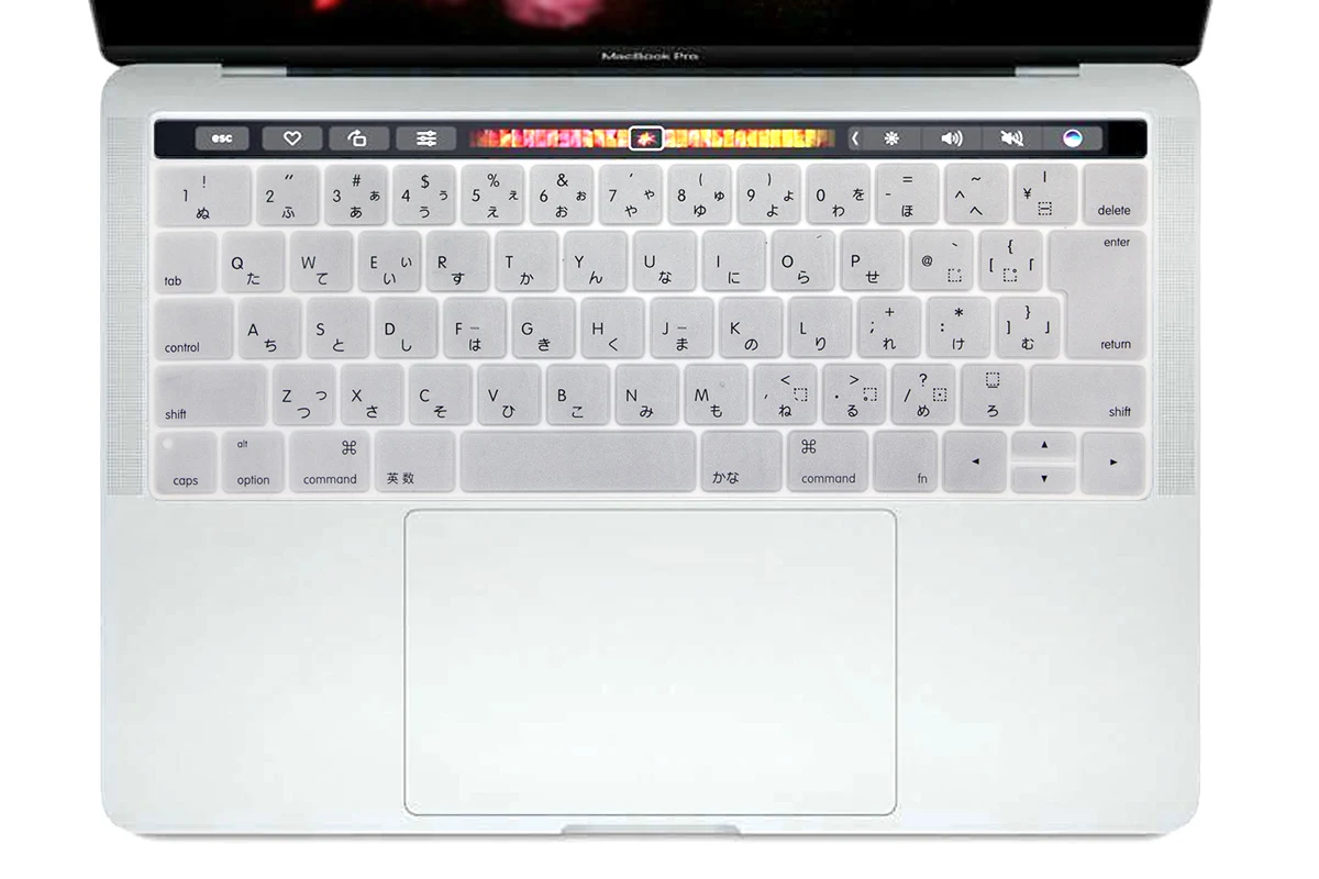 Silver HRH Пыленепроницаемая клавиатура для Macbook New Pro1" A1706 A80 A2159 Pro 15" A1707 A1990 с сенсорной панелью японская версия - Цвет: Silver