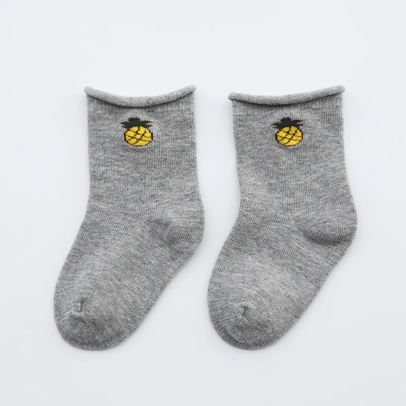 A9 Носки для малышей хлопковые носки с фруктами для новорожденных мальчиков и девочек; сезон осень-зима детская одежда skarpetki dla dzieci calcetines - Цвет: A9