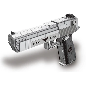 

New Military Weapons The Desert Eagle 1:1 Simulation Pistol Building Blocks Model Educational Bricks Toys Gift For Children