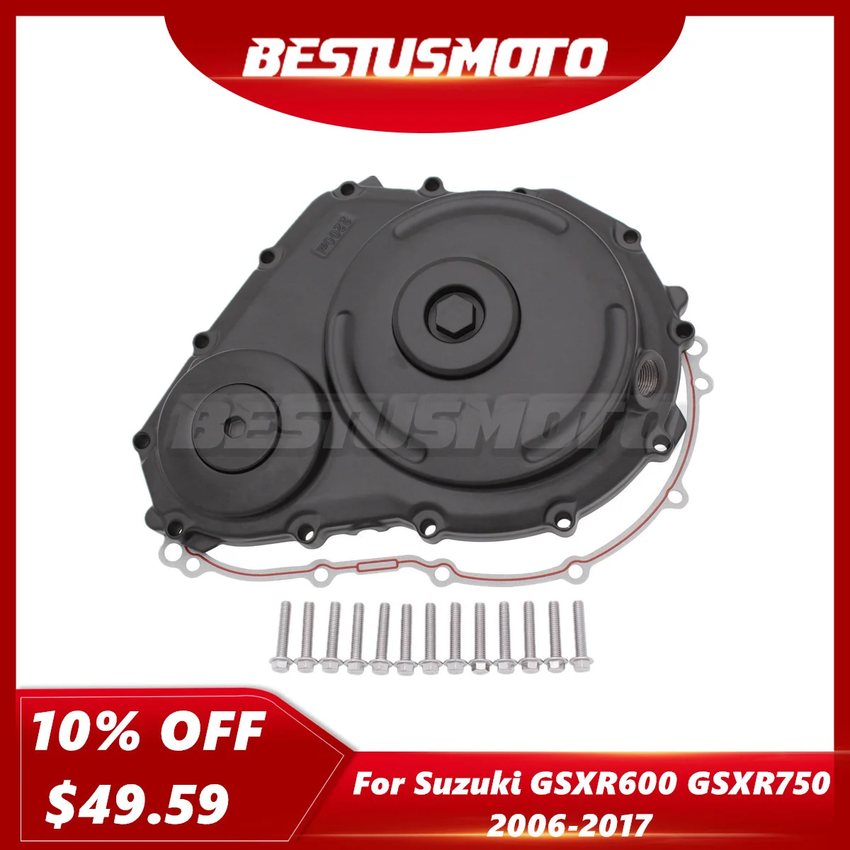 

Motorcycle Right Engine Stator Clutch Cover Crankcase w/ Gasket For Suzuki GSXR GSX-R 600 750 GSXR600 GSXR750 2006-2017