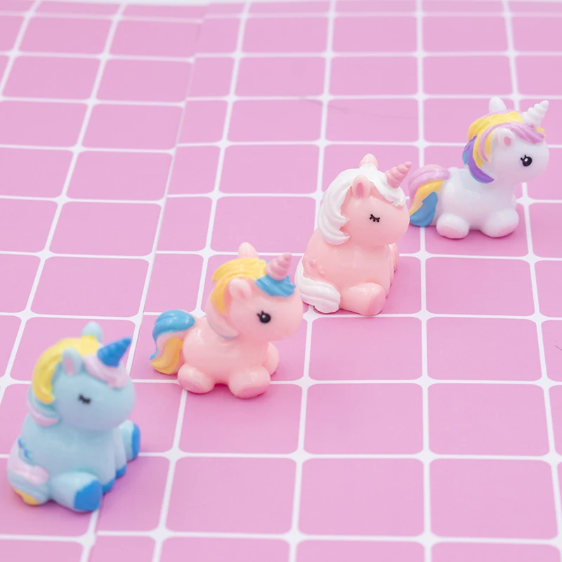 

Miniature Charming Colorful Figurine Unicorn Mini Fairy Garden Animals Modern Miniatures Home Decoration Living Room Accessories