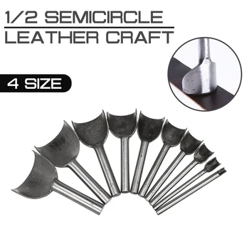 

100mm High Carbon Steel for DIY Handicraft Leather Craft 1/2 Semicircle Leather Craft Punch Cutter Tools Belt Wallet Punch Tool