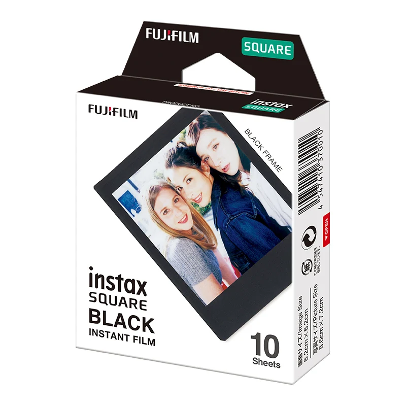 10-50 листов Fujifilm Instax квадратная пленка черный край фото пленка для Fuji Instax SQ 20 10 SQ 6 мгновенная камера SP-3 принтер