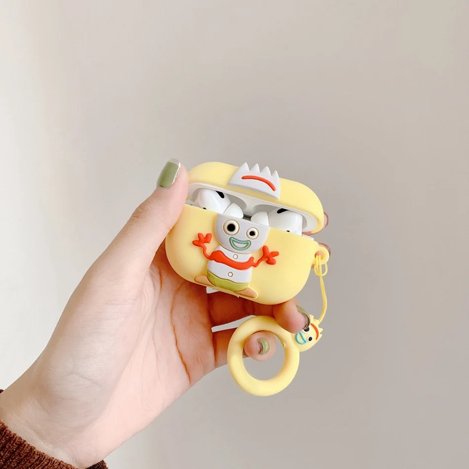 3D чехол для наушников для Airpods Pro Чехол силиконовый милый лягушка Ститч Мультяшные наушники/Earpods чехол для Apple Air pods Pro 3 чехол s - Цвет: 996E