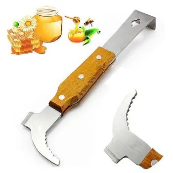 

Honey Open Cover Fork Knife Honeycomb Plate Scraper Food Degree Stainless Steel Honey Open Cover Tool Beekeeping Tool