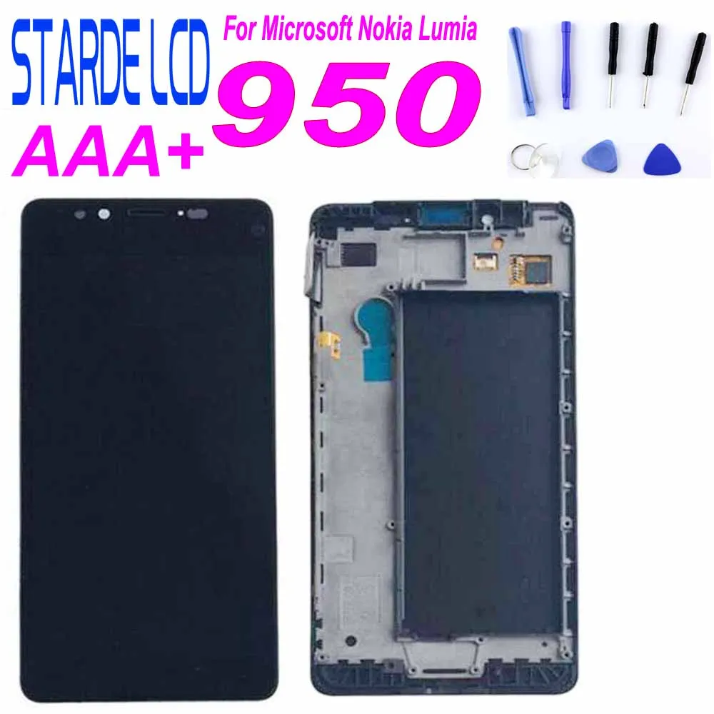 STARDE сменный ЖК-дисплей для Nokia Lumia 950 сенсорный экран дигитайзер в сборе с рамкой и