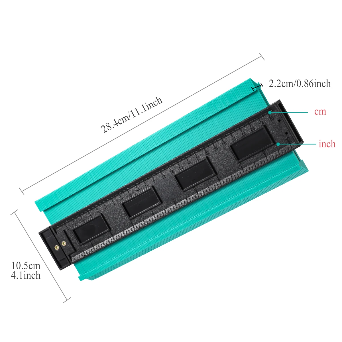 12/14/25/50cm Contour Gauge Plastic Profile Copy Contour Gauges Standard Wood Marking Tool Tiling Laminate Tiles General Tools