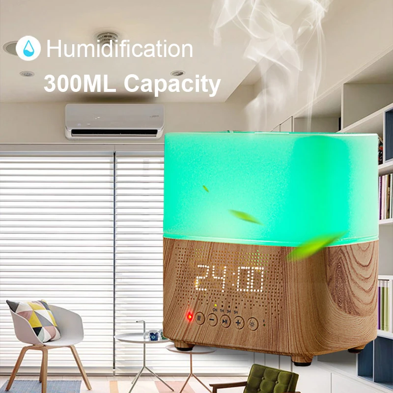 Smart bluetooth aroma essential oil humidifier air flavoring diffuser ultrasonic mist maker humidifiers aromatherapy diffusers