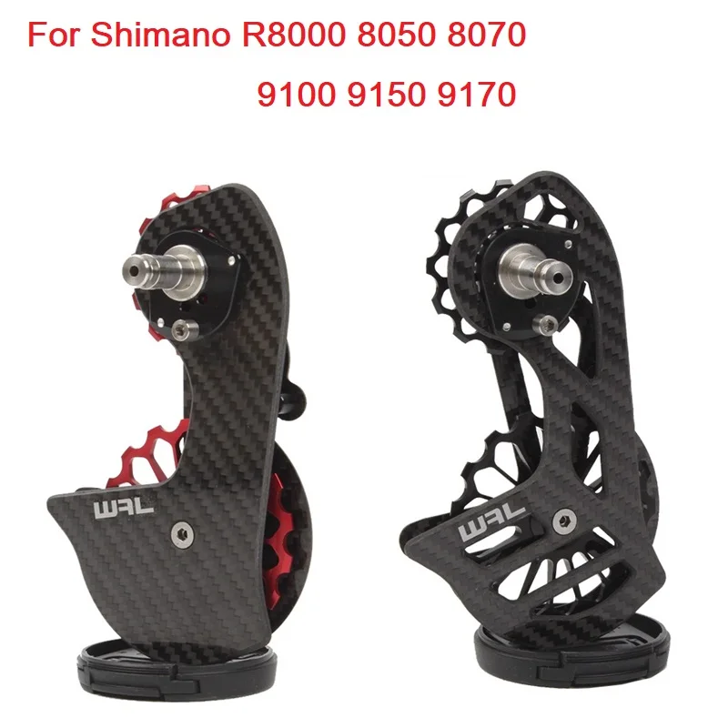 

17T Carbon Fiber Ceramic Pulley Wheel Bike Rear Derailleurs Bearing Guide Wheel Set For SHIMANO DURA ACE Ultegra 10S 11S