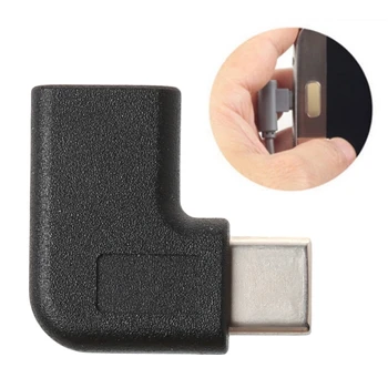 

90 Degree Right Angle USB 3.1 Type C Male To Female USB-C Converter Adapter