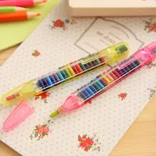 

Water-Color Pens Ballpens 20 Colors Non-toxic Crayon Set for Kids Students Drawing Painting School Supplies