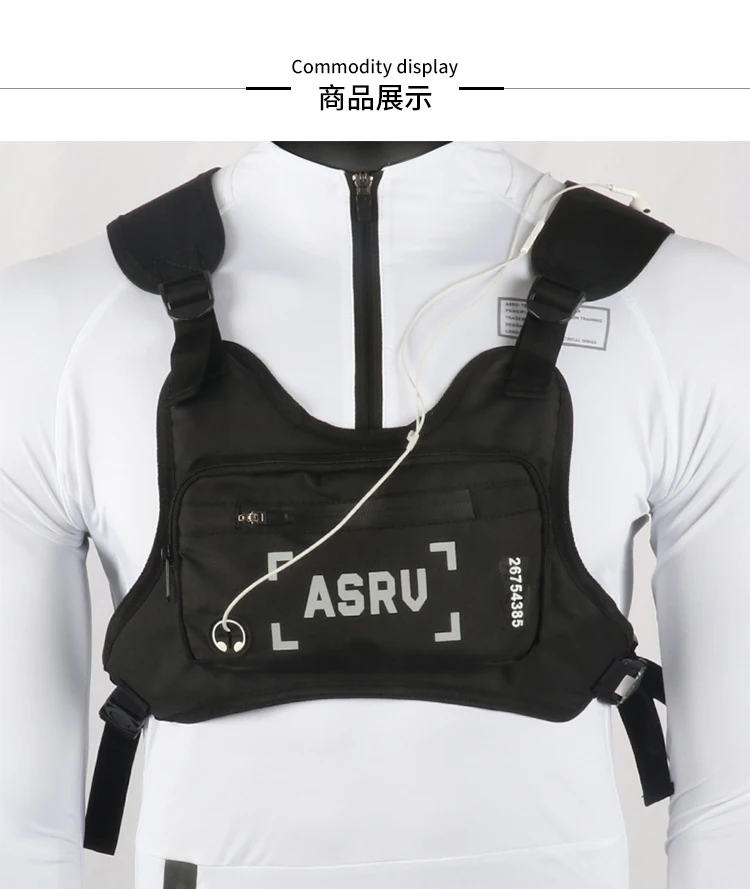 tactical Fanny pack men's mobile phone waterproof bag printed wear-resistant bag outdoor sports shoulder chest bag