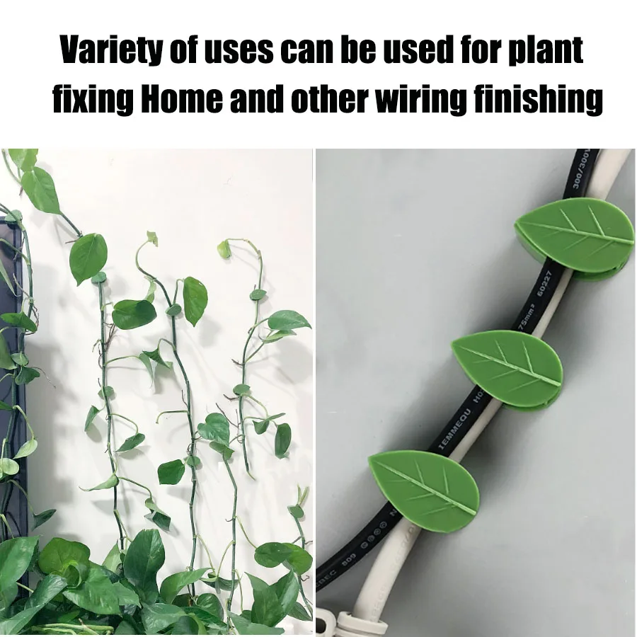 Plant Clips 10-50PC Invisible Plant Climbing Wall Fixture Rattan Vine Bracket Fixed Buckle Leaf Clips Traction Plants Holder Garden Fastener plant clips