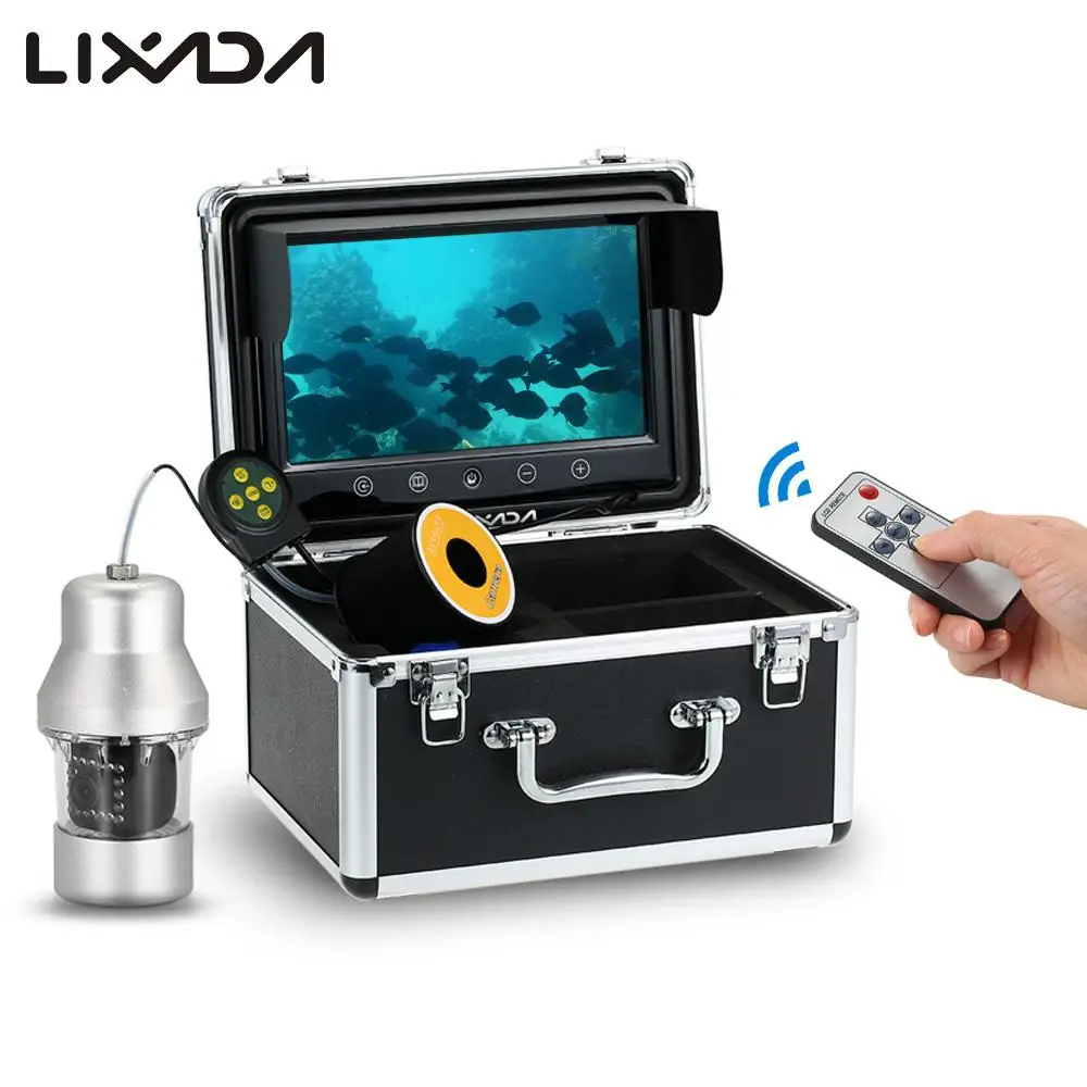 

Fish Finder 18 LEDs Underwater Fishing Camera with Touch Buttons 9 Inch Large Color Screen 360 Degree Rotating Camera