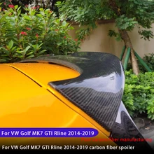 Dla volkswagena 2014-2019 Golf 7 spojler z włókna węglowego golf R GTI Rline MK7 zmodyfikowany ogon otinger RDX styl z włókna węglowego ogon