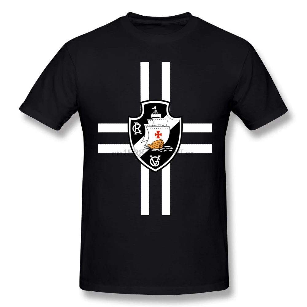 Vasco Da Gama T Shirt Black T-Shirt Man Printed Tee Short Sleeve Casual Awesome Cotton 4xl Tshirt | Мужская одежда