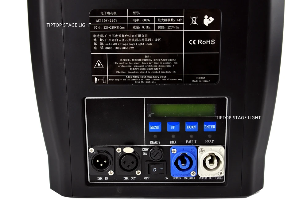 2 единицы большой размер 600 Вт DMX512 вечерние машина фейерверков ABS пластиковый корпус сценический эффект машина фонтан DMX блестящие