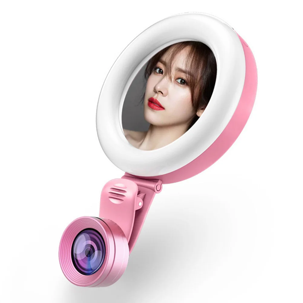 Ring Lamp Tool Gift External Mobile Phone 20X Macro Lens USB Rechargeable Selfie Light Accessories Camera 4K Wide Angle Led | Мобильные