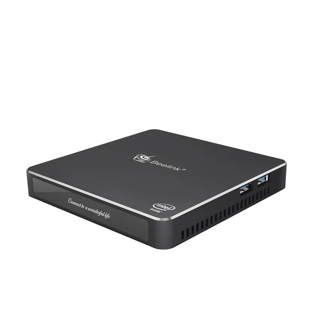  beelink T34 Gemini J3455 fanless windows 10 mini pc 8GB 128GB support M.2 SSD Dual HD output lan wi