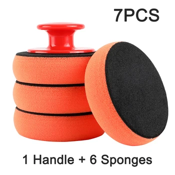 

Car Waxing Paint Sponge Glass Washing Sponge With Handle Auto Interior Cleaning Sponge Pad for Car Floor Waxing