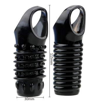 Strapon Penis Enlargement Sleeve Cock Rings Sex Toys For Men Spikes Condoms Stretcher Delay Exerciser Adult Erotic Products Shop 6