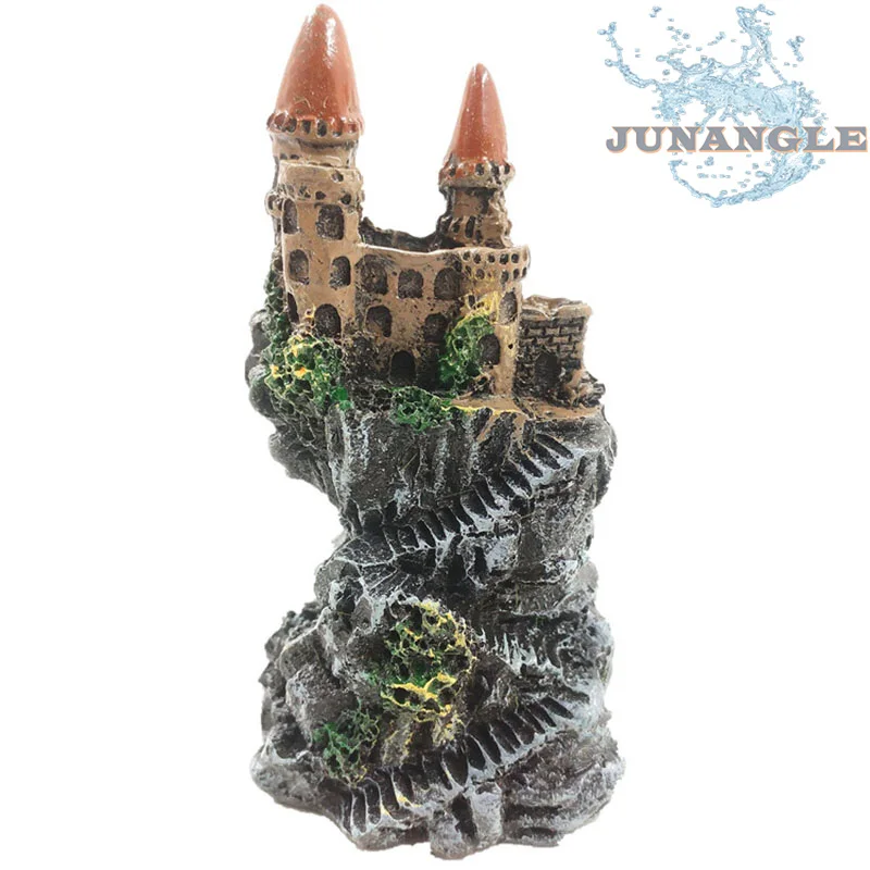 Miniature Castle Resin Crafts, Aquarium Landscaping and Viewing, Antique Simulation, Home Furnishings