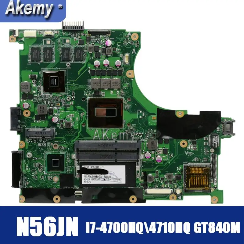 Amazoon N56JN Материнская плата для ноутбука Asus N56J N56 Тестовая оригинальная