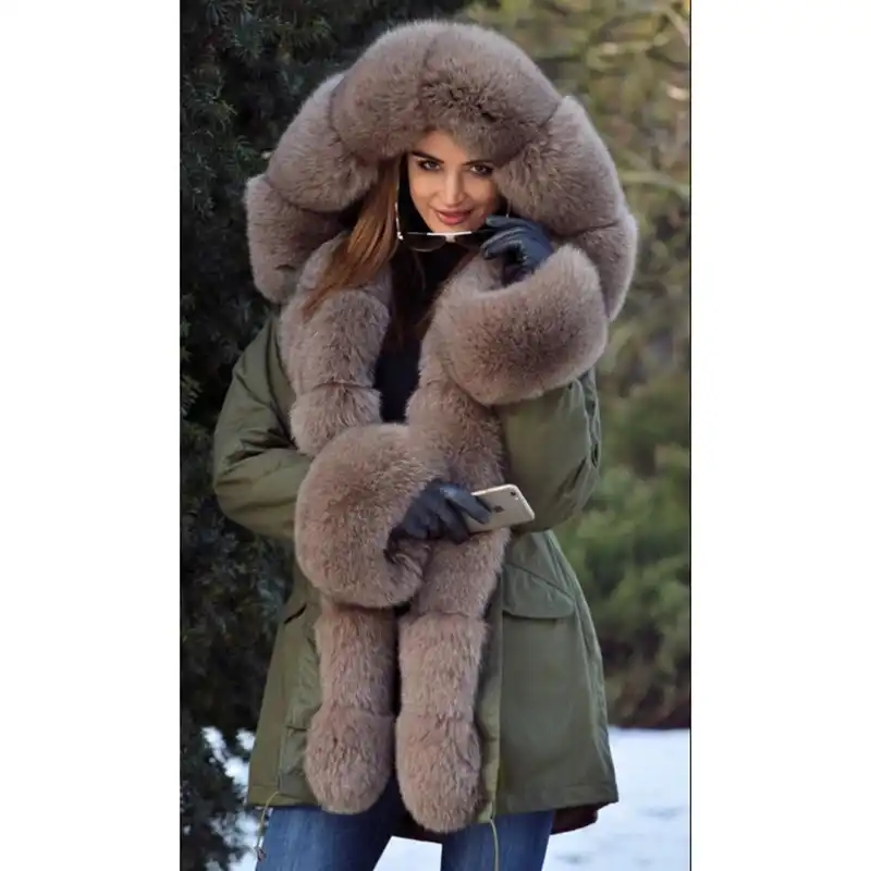 womens thick parka coat