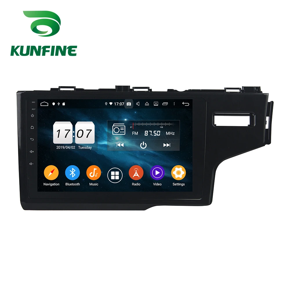 Android 9,0 Восьмиядерный 4 Гб ОЗУ 64 Гб ПЗУ автомобильный DVD gps навигационный мультимедийный плеер автомобильный стерео для HONDA FIT/JAZZ RHD