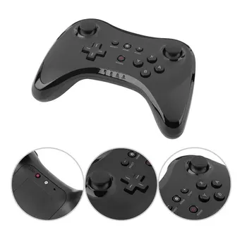 

Ergonomic Design Wireless Controller Gamepad Joypad Joystick Remote Black Wireless Controller Suitable for Nintend Wii U Pro